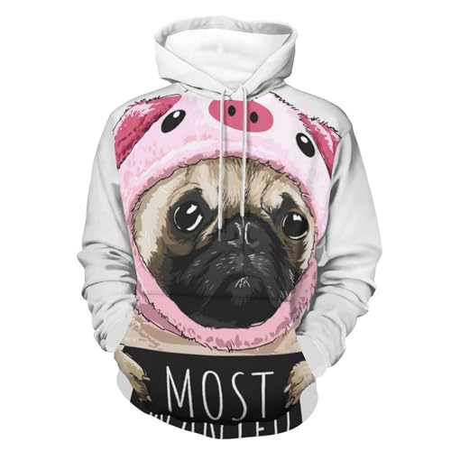 Sweat à capuche manche longue hoodie carlin pull unisexe sweatshirt taille S
