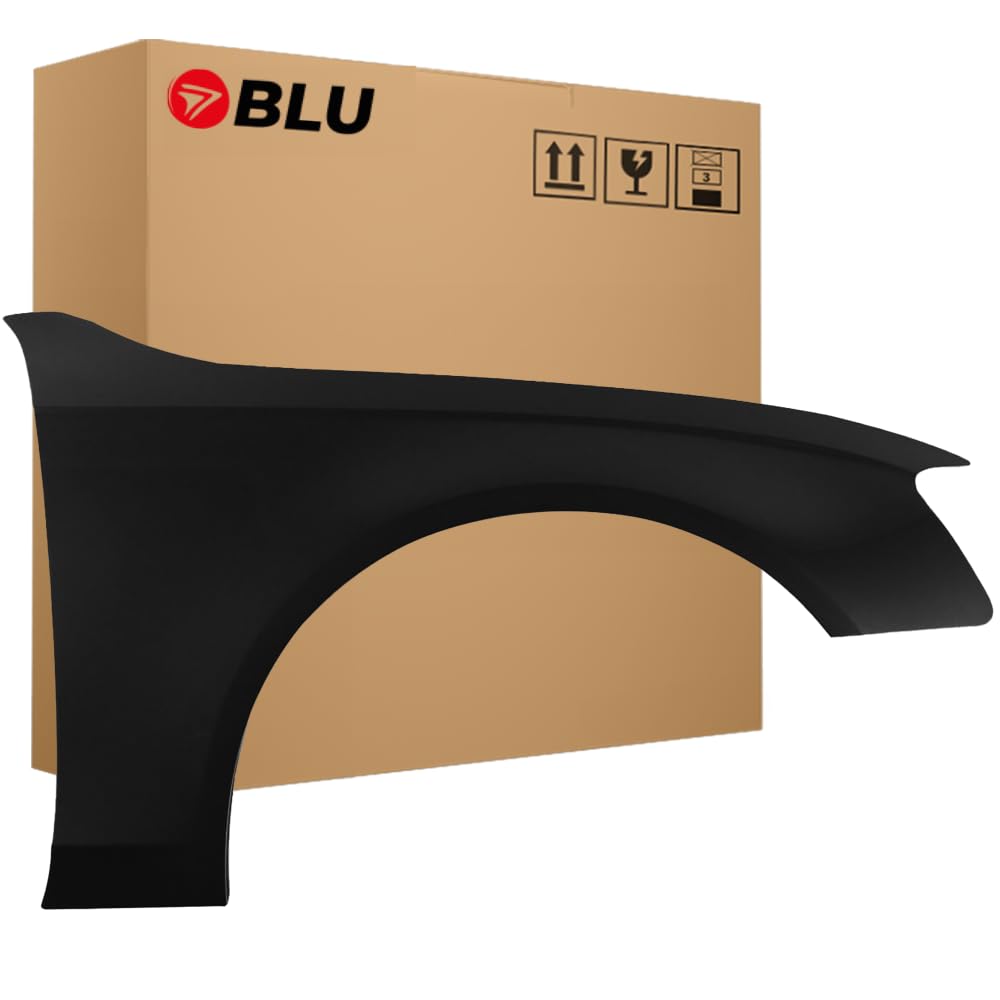 BLU Premium Kotflügel Passend für Audi A4 B8 S4 LY9B Rechts Schwarz | 2007-2011 | Vorderseite Vorne | Verzinkt & Lackiert | Einbaufertig