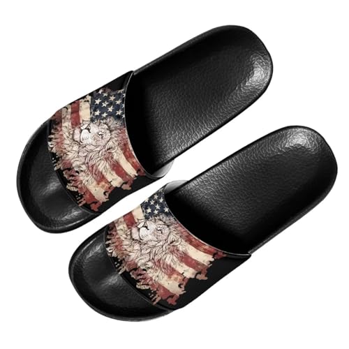 Image of Footwear for Mens Open Toe Athletic Sandals Anti-Slip Sole Slide Sandals Pillow House Flat Shoes Comfortable Slip On Slippers for Indoor & Outdoor