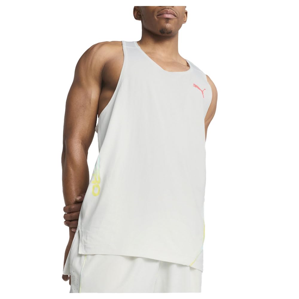 PUMA Mens All Pro Crew Neck Athletic Tank Casual - Grey