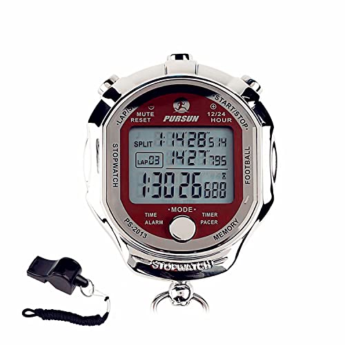 Rolilink Stopwatch, Metal Stop Watch for Sports Waterproof Stopwatches