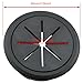 JJHXSM 4PCS Black Cable Management Hole Covers Office Desk Cord Box Round Cap Plate 60mm Diameter Industrial Hardware Grommet