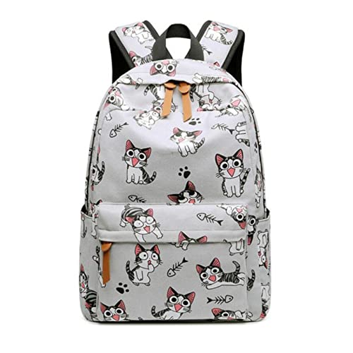 Sacs d'école pour adolescentes en toile avec motifs animaux mignons