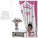 DDCBNS Cute Ballet Girls Curtains,Lovely Cartoon Little Girls Window Curtains for Girls Bedroom Living Room Nursery Baby Room Dancing Room Lovely Girl Drapes 2 Panel Set,Total Size 42 x 45 Inch
