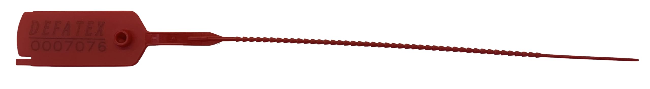 100 Sigilli di sicurezza in plastica. Economico, regolabile con un'applicazione veloce e sicura. Lungh. 20 cm. Numerazione progressiva. Applicazioni: logistica, trasporti, imballaggio, etc.