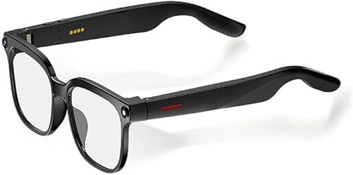 QIDUHUQI AI Smart Glasses 4K HD Camera, BT Call, 800W Anti-Shake Camera Glasses 