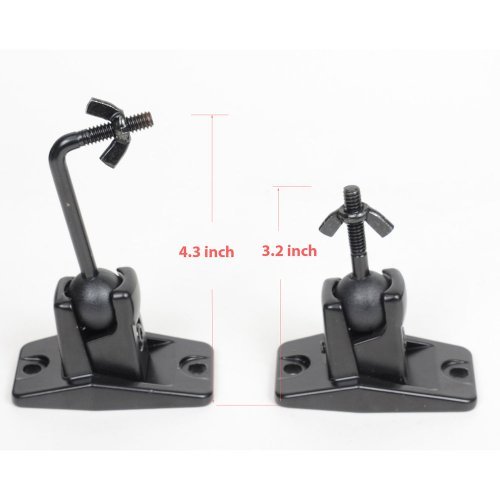 Videosecu FBA_MS40B2 Speaker Wall Ceiling Mount Bracket One Pair thumb #1