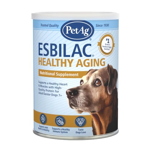 PetAg Esbilac Healthy Aging - 14 oz - Supports a Healthy Heart & Muscles with Protein for Adult/Senior Dogs 7+ - Easy to Use