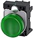 Siemens 3SU11026AA401AA0 Indicator Light Unit, 22mm, Plastic, LED 24V AC/DC, Screw Terminal, Green