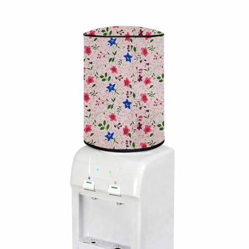 Image of Multicolor 20 Litre Water Dispenser Bottle Cover | Waterproof & Dustproof PVC Fabric | Reusable Protective Cover for 20L Water Can (floral-24)