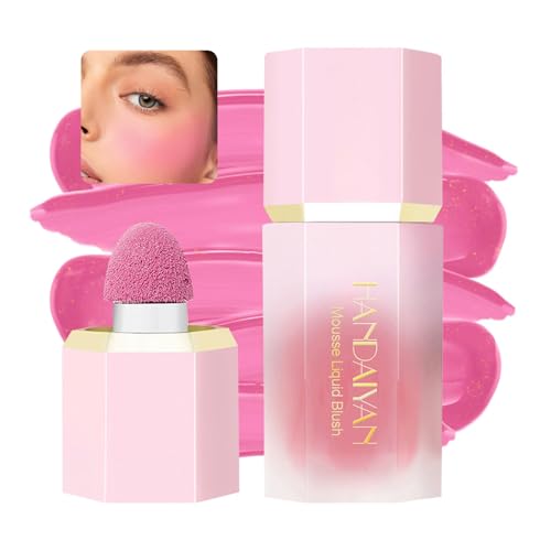 Blush Liquido,Crema Leggero e Effetto Naturale,Altamente Pigmentato,Lunga Durata Fard,Costruibile Fard Make Up(01#love cake)