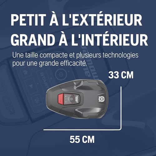 Husqvarna – Robot tondeuse 400 m² – Contrôle via application Connect – Système de protection antigel – Minuterie adaptative - vue 6