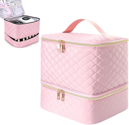 Maletín de Manicura Organizador de Esmaltes de Uñas De Doble Capa - Portátil Maletín para Uñas, Organizador De Pintauñas para 30 Frascos, Lámpara De Uñas y Accesorios Maletín de Manicura Organizador de Esmaltes de Uñas De Doble Capa - Portátil Maletín para Uñas, Organizador De Pintauñas para 30 Frascos, Lámpara De Uñas y Accesorios
