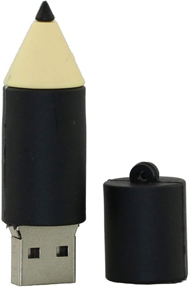 64GB Pencil Shape USB Flash Drives Pen Drive Memoria Flash Stick PenDrives USB Flash Disk Thumb Drive U Disk USB Drive USB 2.0 Pen Drive PenDrive (Black)