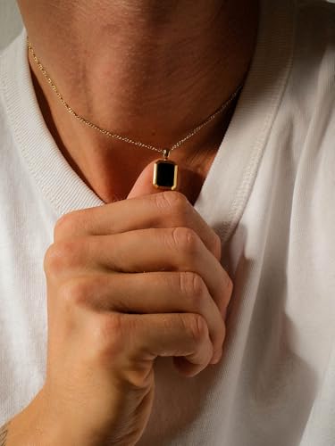 Chaîne pour homme ajustable Purelei Midnight collier minimaliste