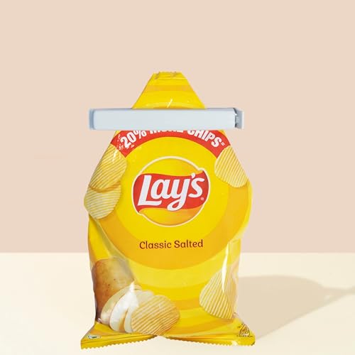 Image of Homestrap Sealing Clip Set of 36 | Plastic Food Snack Bag Sealer Clips | Keeps Food Fresh | Reusable Pouch Clips for Snacks, Plastic Bags, Bread | 2 Size (18 Small, 18 Large) | Pouch Clips Sealer