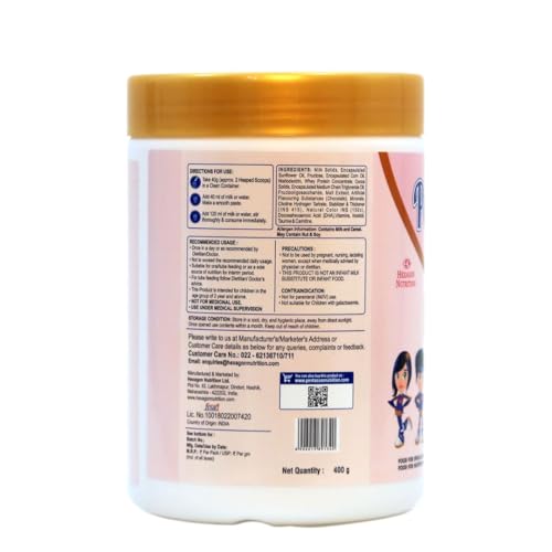 Image of PediaGold Nutrition Mix Powder for Children | For 2-14 Years | Chocolate - 400g | Zero Sucrose | 6g protein per serving | Supports Overall Health, Boosts Immunity | Nutritional Supplement for Kids
