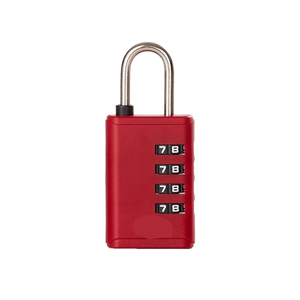 Suitcase Locks, 4 Digit Travel Luggage Combination Padlock Multicolor(Rosso)