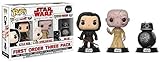 Licencia oficial Set 3 Figuras Pop! Star Wars VIII The Last Jedi Bad Guys Exclusive