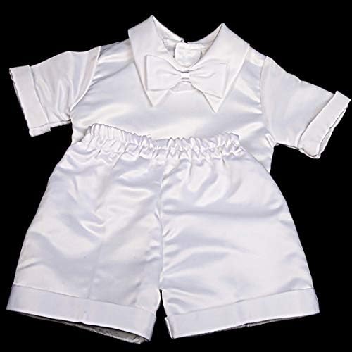 Lito Angels Baby Boys' Baptism Christening Suit Outfit Bonnet Short Sleeves 4 Piece Set 019 020 - Image 5
