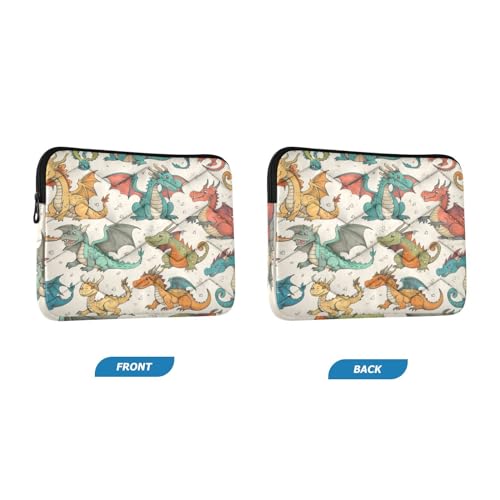 Funda para portátil 13-14 pulgadas patrón dragones impermeable y resistente miniatura 2