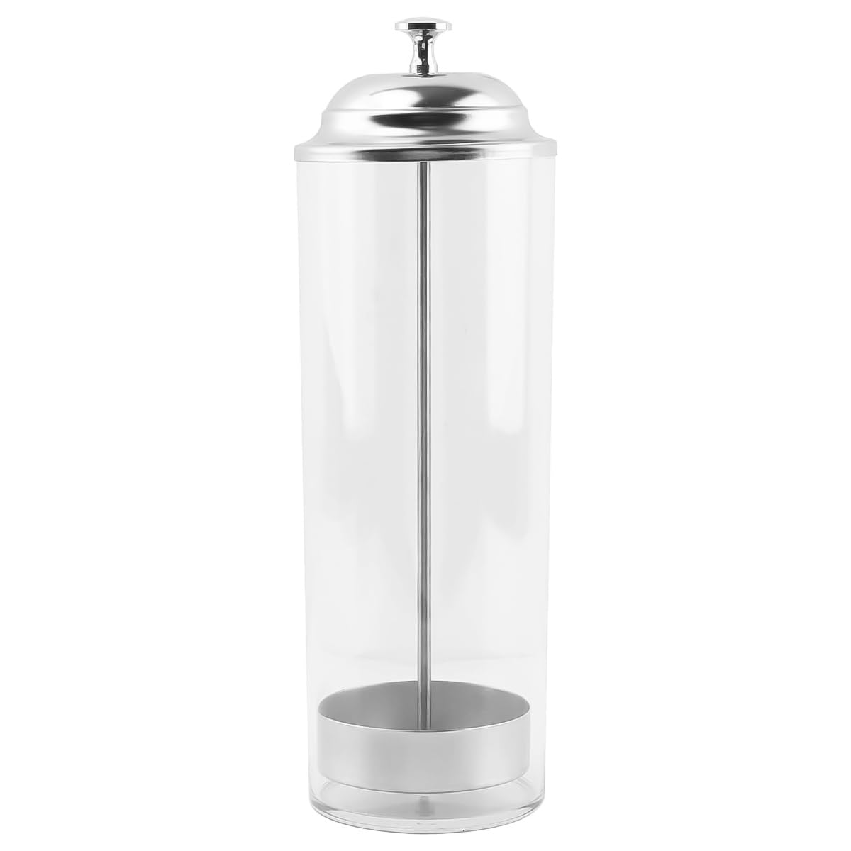Distributore di cannucce di plastica con coperchio a scomparsa, porta cannucce per bar, cannucce corte e bastoncini