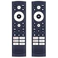 RIVIERA Replacement Hisense Voice Remote Control for Hisense Smart Google TV Model 43A6H 50A6H 55A6H 65A6H 75A6H 50U6H 55U6H 65U6H 75U6H 65U8H 75U8H with 6 Shortcut Keys 2 Packs