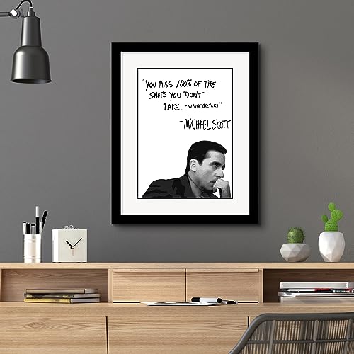 Homazing The Office Michael Scott + Dwight Schrute Motivational Quote Frame Wall Art Decor 8X10 The Office Gift thumb #2