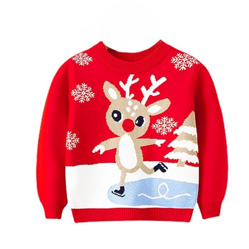 Pull Noël fille 1-6 ans idéal pour les fêtes en famille
