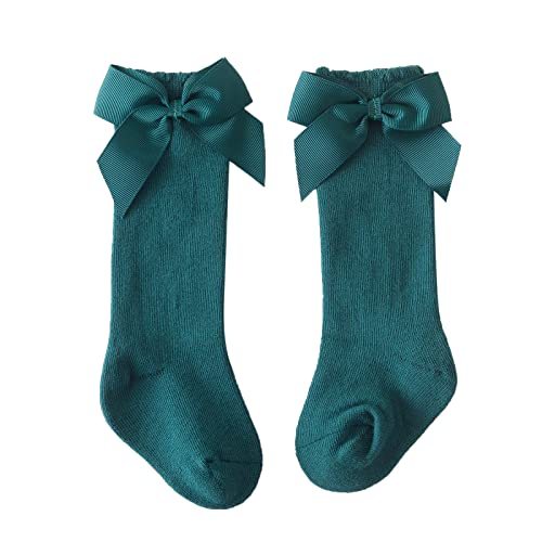 Baby Girls Knee High Socks Tube Ruffled 𝚄niform Long Stockings Infant Non-Slip Princess Sock