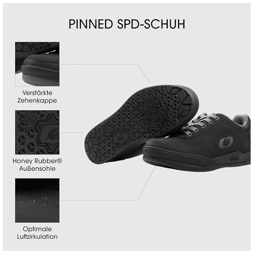 Zapatos O'Neal Pinned Spd con suela rígida para un pedaleo eficiente y seguro 4