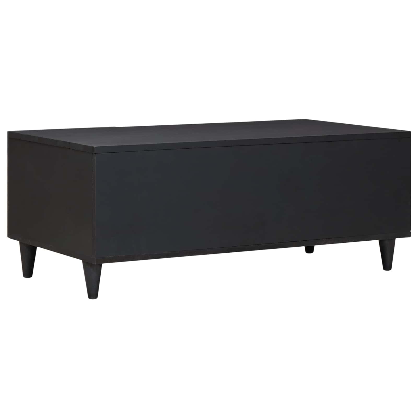 Wielokolorowy stolik kawowy 100 x 54 x 40 cm lite drewno mango | Elegancki kwiatowy wzór, mosiężne guziki, łatwa pielęgnacja, sucha tkanina, do nowoczesnego salonu
