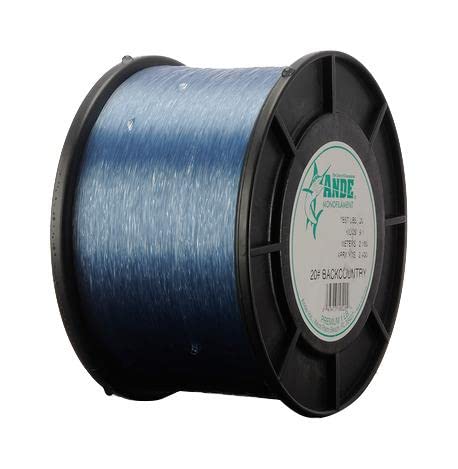 A2-50BC Back Country Monofilament, 2-Pound Spool, 50-Pound Test, Blue Finish