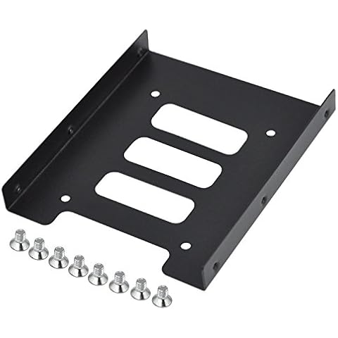 TRIXES Black Metal SSD and HDD Mounting Kit Cover