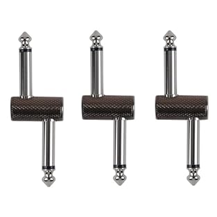 It includes 3 pcs of Z type 6.35mm (1/4") connectors for guitar effect pedals Made of solid copper, they can stand up against many heavy uses . Nickel coating on the surface of the connectors will match your pedals beautifully on the pedal-board. The...