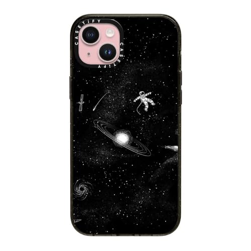 CASETiFY �C���p�N�g iPhone 15 Plus �P�[�X [MIL�K�i���� (4x MIL-STD-810G)/2.5m����̗����������N���A/MagSafe �ɑΉ�] - Gravity 3.0 - �u���b�N
