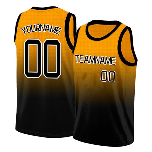 Image of Custom Basketball Jersey for Men - Personalized Name & Number, Embroidered or Printed, Athletic Shirt for Kids, Boys & Youth