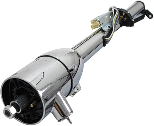 Miniatura 7 de Columna de dirección inclinable estilo GM cromado de 33 pulgadas con llave para Chevrolet C10 Truck 1948-1975 Fleetline Buick Pontiac