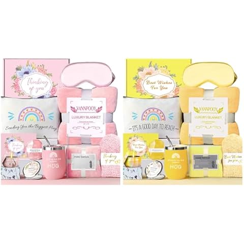 Get Well Soon Gift Basket, Birthday Gift for Women, Relaxing Spa Gift Set, Unique Self Care Package, Xmas Gift Box for Mom Her Best Friend Cover