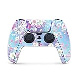 MightySkins 光沢グリッターゲーミングスキン PS5 / Playstation 5コントローラー用 - インブルーム | 耐久性のある高光沢グリッター仕上げ | 簡単に貼り付け、スタイルを変更 | 米国製