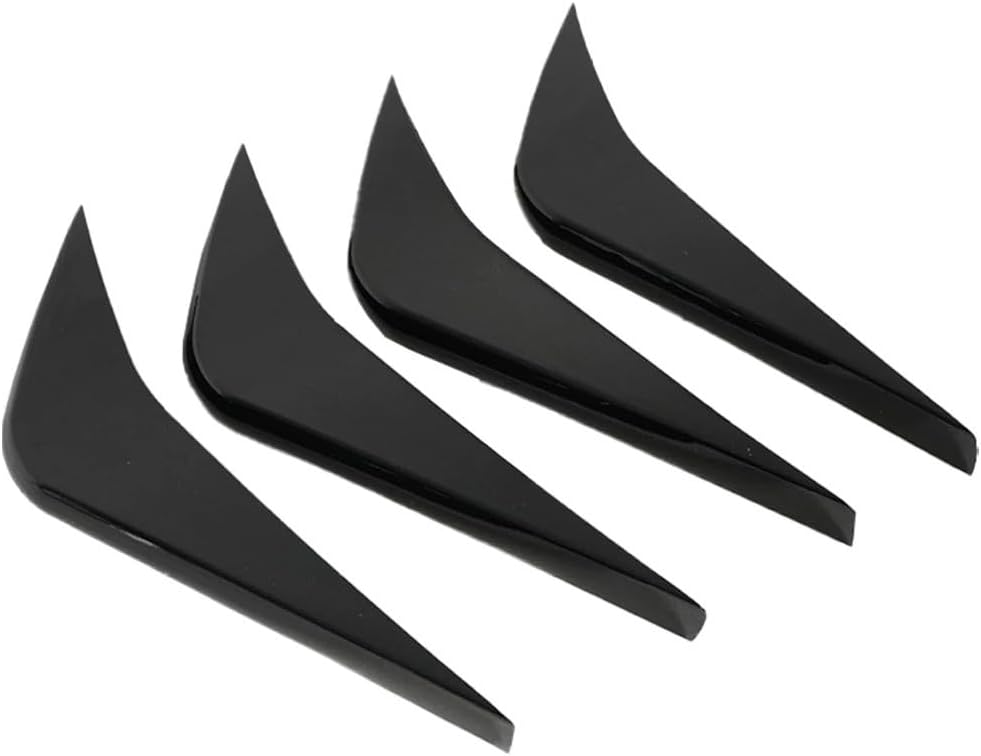 for Chevrolet Corvette C7 2014-2019 Rear Bumper Diffuser Shark Fin Glossy Black Carbon Fiber Painted Car Accessories Body Kit(Glossy Black)