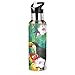 Mnsruu Simpatico Uccello Tucano Pappagallo Palma Borraccia Termica con Cannuccia Sportiva, Bottiglia Acqua in Acciaio Inox Isolato 600ML Senza BPA per Bevande Calde e Fredde per Bambini Scuola