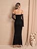 Elegant Off Shoulder Bodycon Maxi Dress Long Sleev... #1