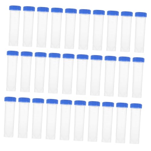 MUCKLILY 50 Pcs 50ml Screw Cap with Caps Test Micro Centrifuge Lab Tubes Flat Experiment Test Tube Laboratory Centrifuge Tubes Simple Pp