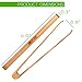 4 Pcs Wooden Toaster Tongs | 6-Inch Premium Maple Kitchen Utensils | Easy-Grip, Anti-Slip Design for Toast, Fruits, Bread, Pickles, Bacon, BBQ, and Parties