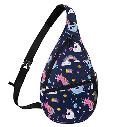 KAMO Sling Backpack Sling Bag Crossbody Daypack Casual Backpack Chest Bag for Women Men