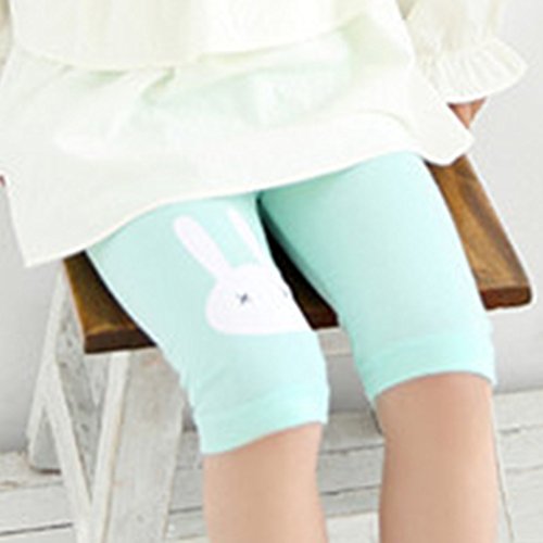 X&F Little Girls' Cute Rabbit Capri Tights Summer Short Pants Leggings2