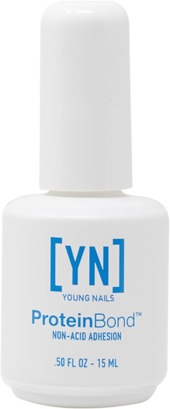 Protein Bond - Non-Acidic Nail Primer, Enhanced Adhesion for Gel Polish & Acrylic, Nail Dehydrator, PH Bonder for Gel Nails, 0.5 oz