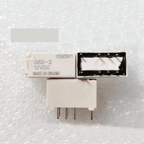 Relé G6S-2-12VDC Omron de 8 pines y 2A para circuitos de control