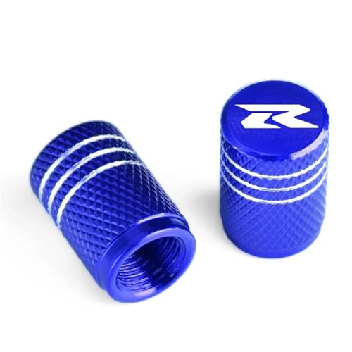 Bouchon de valve pneu moto Suzuki GSXR et GSR en aluminium turquoise